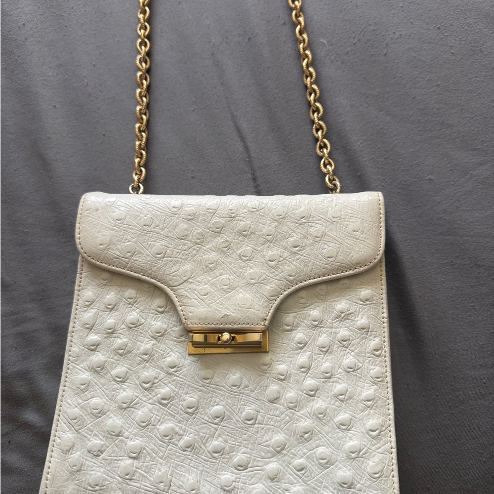 Vintage Chic de Paris Ostrich Bag
